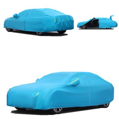 China All Weather Waterproof Anti-UV Outdoor 190t Polyester Custom Logo Car Cover for sale