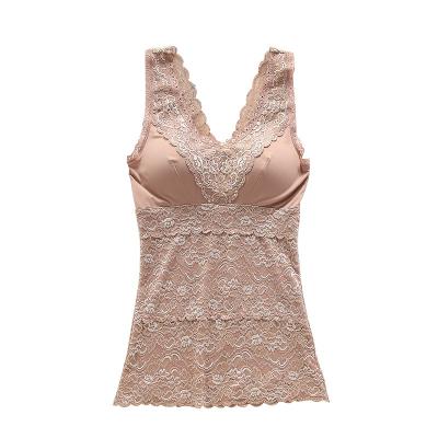 China Breathable new products wholesale breathable soft V lace deep back sexy corset body shaping hand-embroidered shapewear over clothes beauty tops for sale