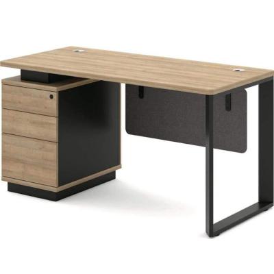 China See Consult for Details Simple Modern Single Desk Table with Cabinet Drawer Staff Office Supervisor Computer Desk Financial Office Furniture for sale