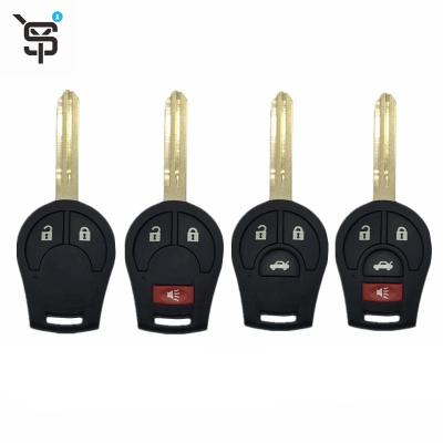 China Factory Price Car Remote Duplicate Key Black Custom Car Locks 2/3/4 Button Keys For Car With 315/433 MHz ID46 Chip for sale