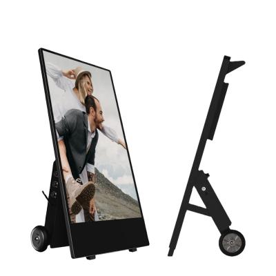 China Outdoor Battery Operated Digital Signage 43 Battery 55 Inch Outdoor Mobile IP65 Digital Signage Player for sale