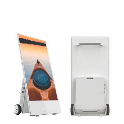 China Outdoor Battery 43 55 Inch Outdoor Portable Battery Powered Digital Signage Battery Driven Digital Signage for sale