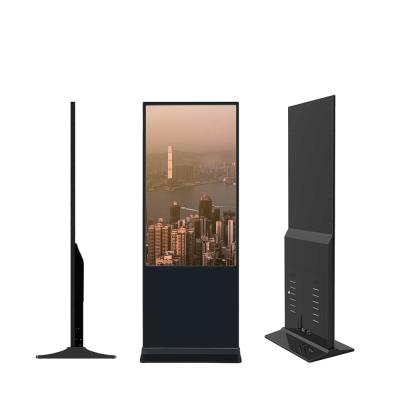 China Indoor Wholesale Android Indoor Floor Standing 43 55 65 Inch Vertical Advertising Player Digital Signage for sale