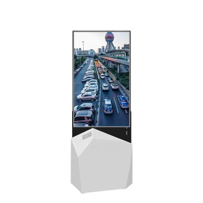 China 43 Inch Indoor Advertising Totem Double Floor Stand Sided Wall Mounted Digital Signage And Kiosk Displays for sale