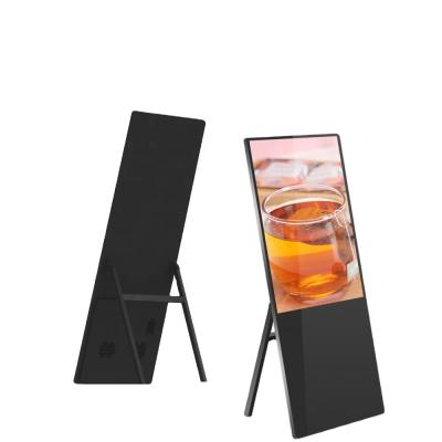 China Indoor Free Standing LCD Advertising Signage 65 Inch LCD Poster Screen Machine Displays for sale