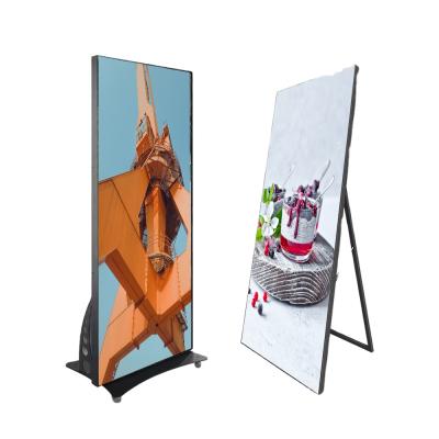 China Store Show Display P2.5 P4 Indoor Full Color Indoor LED Poster Digital Advertising Screen for sale