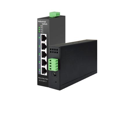 China DIN-RAIL Security System Ethernet Switch 10/100mbps Network Port SUPPORT Base-T IP40 Fanless Industrial Network Switch for sale