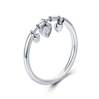 China Hot Sale Heart Ring 925 Sterling Silver Casual / Sporty Rings Women for sale