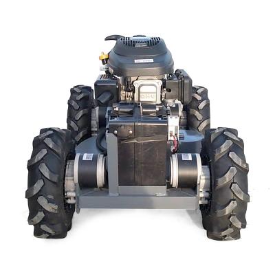 China Remote Control Lawn Mower Green Professional Long Range Lawn Mower For Mowing for sale