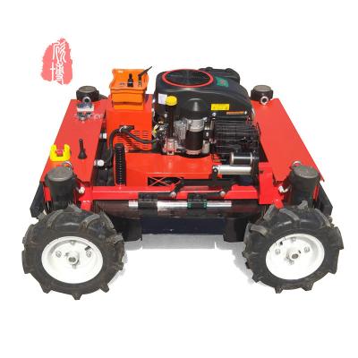 China Remote Controlled Unmanned Lawn Mower  5000W Garden Use Grass Cutting Machine zu verkaufen