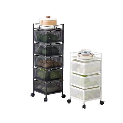 China Viable Hot Selling Racks Round Square Fruit And Vegetable Storage Rack for sale