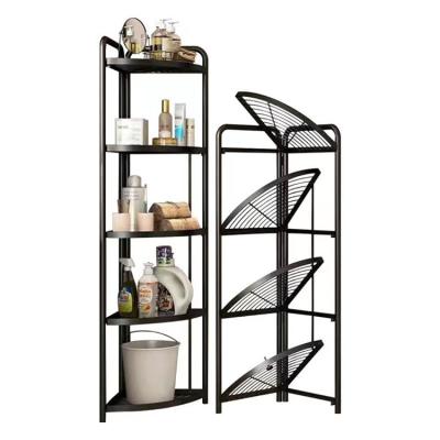 China Sustainable High Quality Steel Multi Functional Bathroom Corner Storage Rack for sale