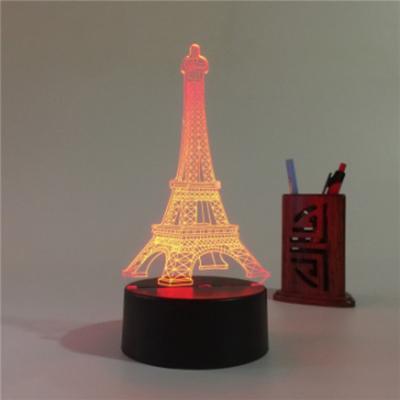 China Wholesale Minimalist Acrylic Bedroom Decoration RGB 3D Multi Colors Atmosphere LED Night Light for sale