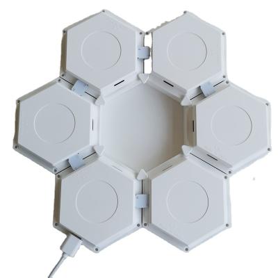 China Modern 3 Pcs Packing Wholesales Geometry Shape Assembly Quantum LED Wall Lamp for sale