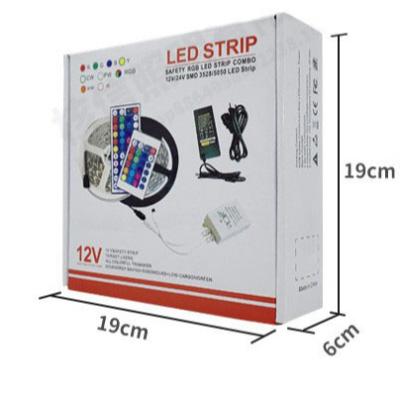 China 44 key remote control +60 led light beads/M+5050 high quality custom design with 44 key remote control strip lights smart warm white flexible led for sale