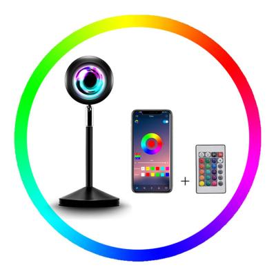 China UFO COB LED UFO Smart Projector Lamp Drop Shipping Colorful USB RGB Sunset Lamp for sale