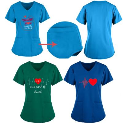 China Breathable Mix Style New Arrival Lailina Nurse T Shirt Tops For Women Men Medical Nurse Accessories for sale