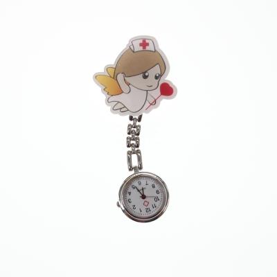 China Latest Medical ALLOY Nurse Doctor Watch Brooch Pin Medical Nurse Working Watch ID Badge Name Holder for sale