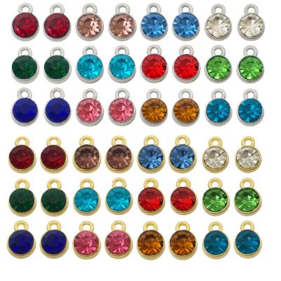 China Other 2021 Lailina 6*8mm Small Color Craft Pendant Charm Multi Rhinestone DIY For Bracelet Pin Pendant Charms for sale