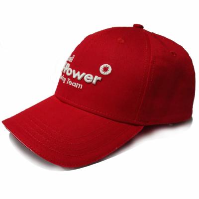 China JOINT Hot Sale Custom Cotton Baseball Caps Red Baseball With White Sandwich for sale