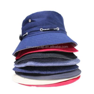 China Can be wholesale custom made adjustable good quality cotton bucket hats for sale