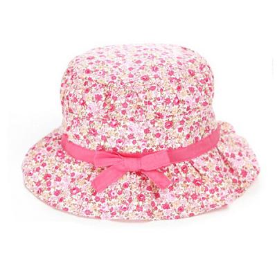 China Beautiful High Quality Custom Floral Bucket Hats For Kids Size for sale