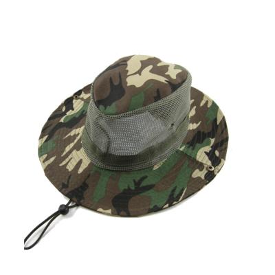 China With a Band Custom Made Good Quality Sewn Camouflage Army Bucket Hats for sale