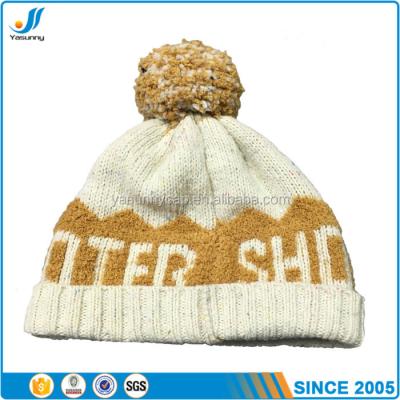 China COMMON most beautiful custom knitted toque with pom pom for sale