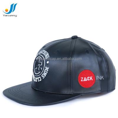 China breathable & Newest Design High Quality Custom PVC Snapback Hats Waterproof for sale