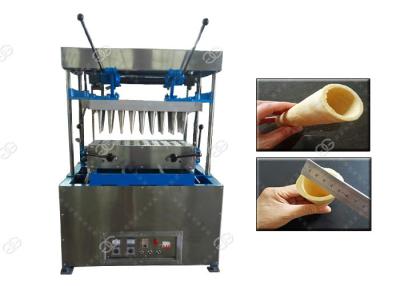 China Pizza Making Ice Cream Cone Machine , Stainless Steel Pizza Cup Moulding Machine for sale