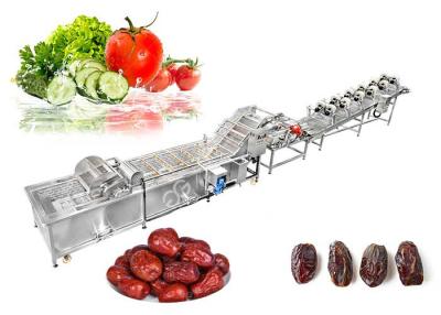 China Multifunction Vegetable Fruit Washing Machine Sorting Processing And Air Drying Line for sale