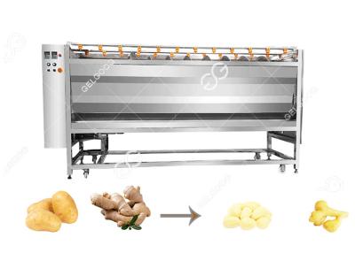 China 200-3000kg/T kundengerechte Handelskartoffel Ginger Cleaning And Peeling Machine mit Fabrikpreis zu verkaufen