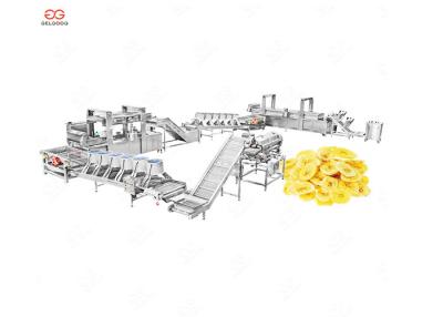 China Máquina verde das microplaquetas de batata do banana-da-terra da banana com função de corte e Deoiling 100 quilograma/H à venda