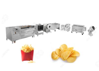 Chine La petite échelle ébrèche faire la machine, usine de pommes chips complètement automatique à vendre