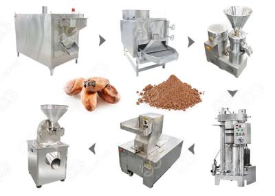 China Industrielle Kakaopulver-Fertigungsstraße, Nuss-Werkzeugmaschine 100 kg/h Kapazitäts- zu verkaufen