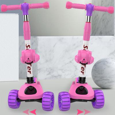 China New Child Scooter Colorful Kids Scooter Foot 3 Wheels Kids Scooter With Anti Rocking Handle for sale