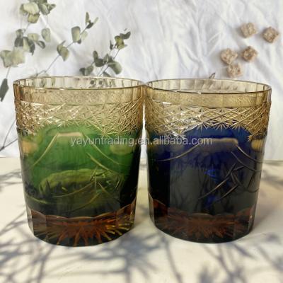 China Hot Selling Popular Design Whiskey Tumblers Glass Cylinder Wine Glass Mugs for sale