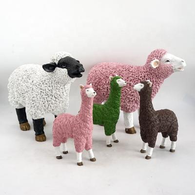 China New Customized Europe Figure Resin Statue Sheep Animal Sculpture for sale