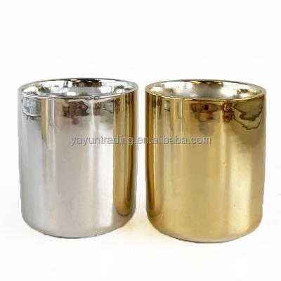 China Wholesale Custom Ceramic Candle Holder Empty Candle Jars Eco - Friendly For Candle Making for sale