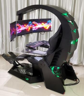 China 2021 Modern Elite PC Workstation Gaming Installed Auto PC Chair for sale