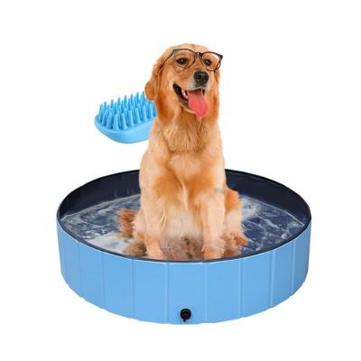 China Viable Collapsible Dog Pet Bath Pool PVC Pet Tub 80x20cm for sale