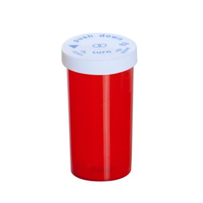 China 40DR 160ml Medicine Child Vitamin Resistant Cute Red Plastic Pill Bottle Medical for sale