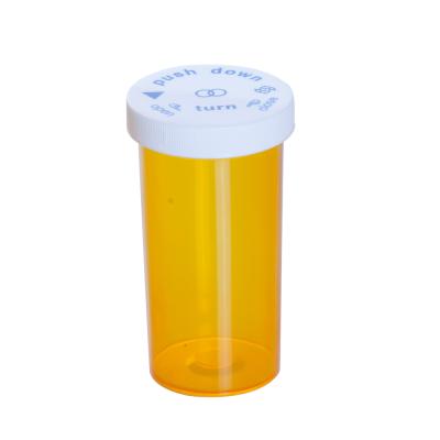 China Plastic Medicine Pharmacy 16dram 64ml Medicine Vial Container With Child Resistant Cap for sale