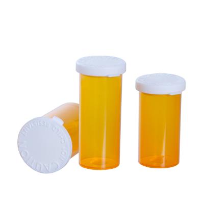 China Plastic medicine Chengyue 20dr 80ml pp pill tablet container with snap caps for sale