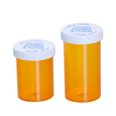 China Medicine Taizhou brand 120 ml pp rx pill tablet plastic vial with safety caps for children for sale