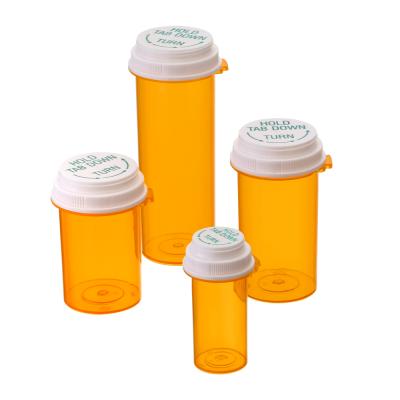 China Small 16DR Airtight Plastic Medical Medicine Vials with Tab Down Plug and Tower Cap for sale