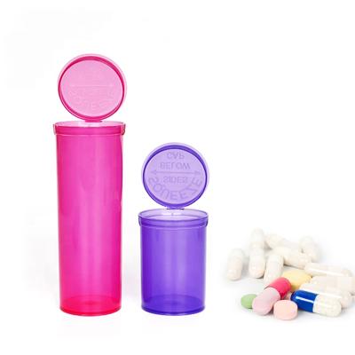 China Leading Medicine ODM Pop Plastic Purple Pink Big Medical 60 Dram Pill Bottles for sale