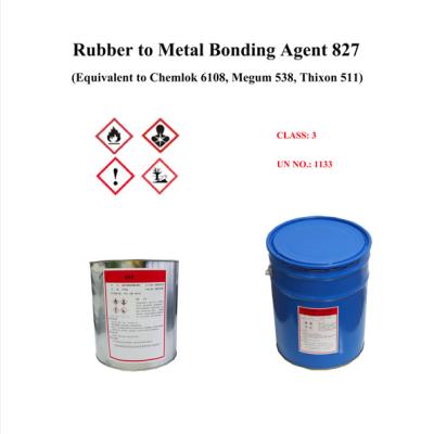 China Rubber to Metal Bonding Adhesive 827 Zwarte vloeistof Te koop