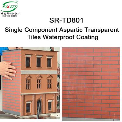 China SR-TD801 Revestimiento impermeable de azulejos transparentes con un solo componente aspártico en venta