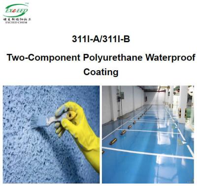 China Reactive Polymer Double Component Polyurethane Waterproof Coating 311I-A/311I-B for sale